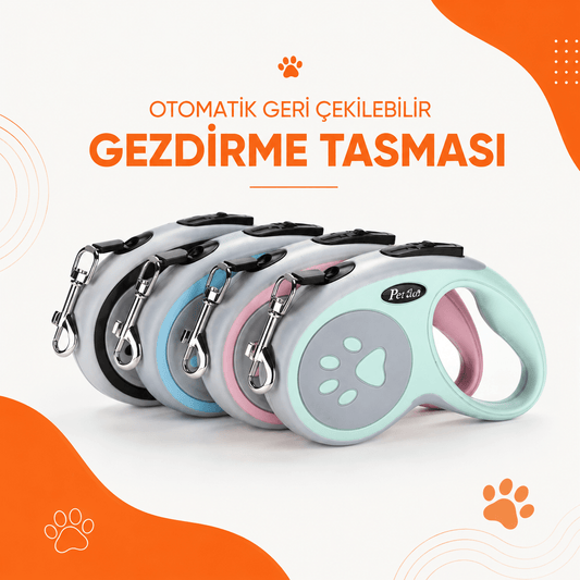 Otomatik Köpek Gezdirme Tasması 3 Metre | Petinox - petinox